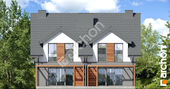 Дворовой фасад Дом в ривиях 5 (ГР2)