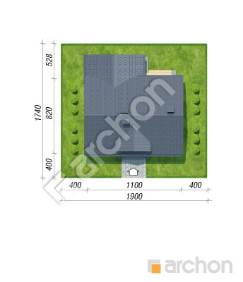 Проект дома ARCHON+ Дом в люцерне 15 Ситуація