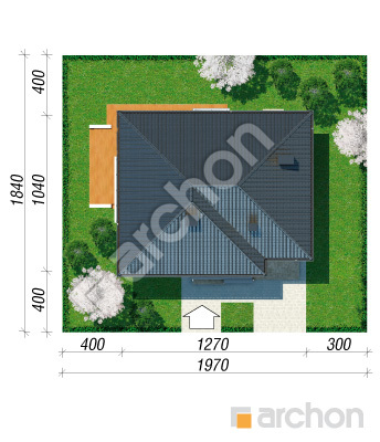 Проєкт будинку ARCHON+ Вілла Емма Ситуація