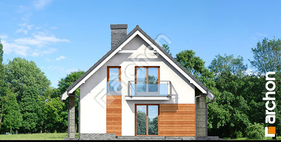 Бочний фасад Будинок в суниці 5 (ГН) вер. 2