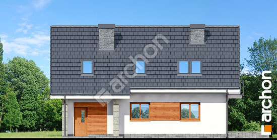 Дворовий фасад Будинок в суниці 5 (ГН) вер. 2