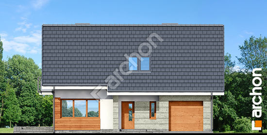 Передний фасад Дом в землянике 5 (ГН) вер. 2