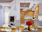 Проект дома ARCHON+ Дом в вистерии вер.2 визуализация кухни 1 вид 1