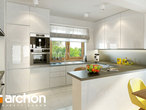 Проект будинку ARCHON+ Будинок в люцерні 5 візуалізація кухні 1 від 2