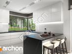 Проект дома ARCHON+ Дом в джонаголдах 8 (Г2) визуализация кухни 1 вид 2