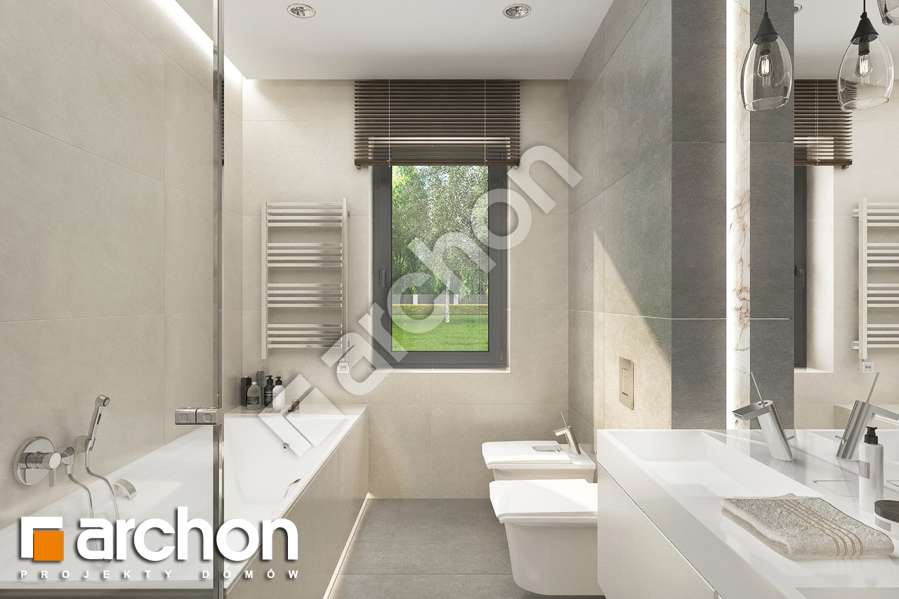 Проект будинку ARCHON+ Будинок в джонаголдах 8 (Г2) візуалізація ванни (візуалізація 3 від 1)