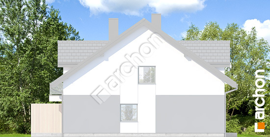 Боковой фасад Дом под гинко 20 (ГБА)