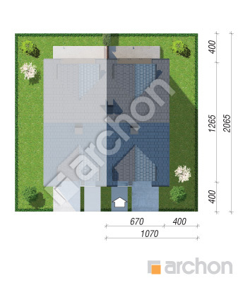 Проєкт будинку ARCHON+ Будинок під гінко 20 (ГБА) Ситуація