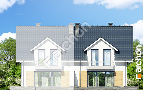 Дворовий фасад Будинок в клематисах 6 (Б) вер. 2