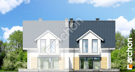 Дворовой фасад Дом в клематисах 6 (Б) вер.2