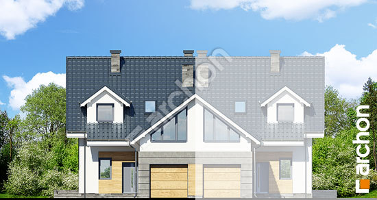 Передний фасад Дом в клематисах 6 (Б) вер.2