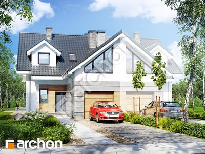 Проект дома ARCHON+ Дом в клематисах 6 (Б) вер.2 