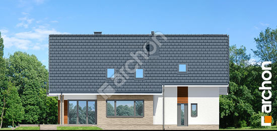 Дворовой фасад Дом в аурорах (Г2)