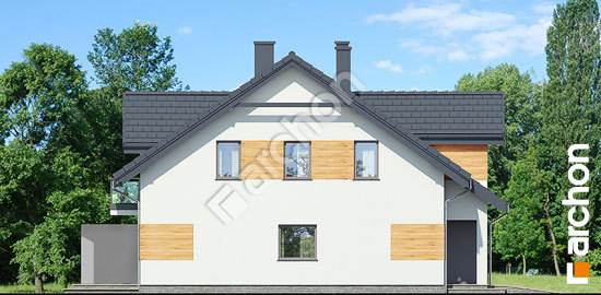 Боковой фасад Дом в клематисах 12 вер. 2