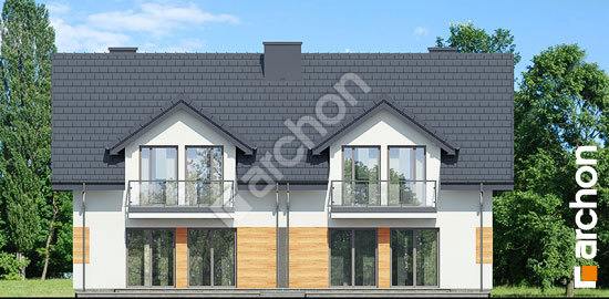 Дворовой фасад Дом в клематисах 12 вер. 2