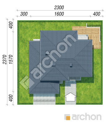 Проект дома ARCHON+ Вилла Оливия 3 (Г2П) Ситуація