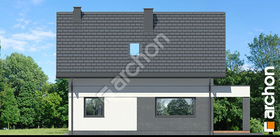 Дворовой фасад Дом в мотыльках