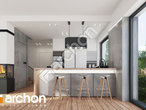 Проект дома ARCHON+ Дом в мотыльках визуализация кухни 1 вид 1