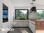 Проект дома ARCHON+ Дом в мотыльках визуализация кухни 1 вид 2