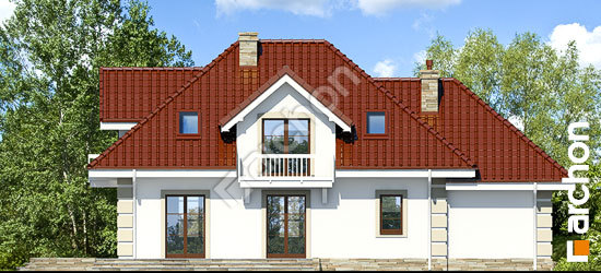 Дворовий фасад Будинок в лобеліях 3 вер.2