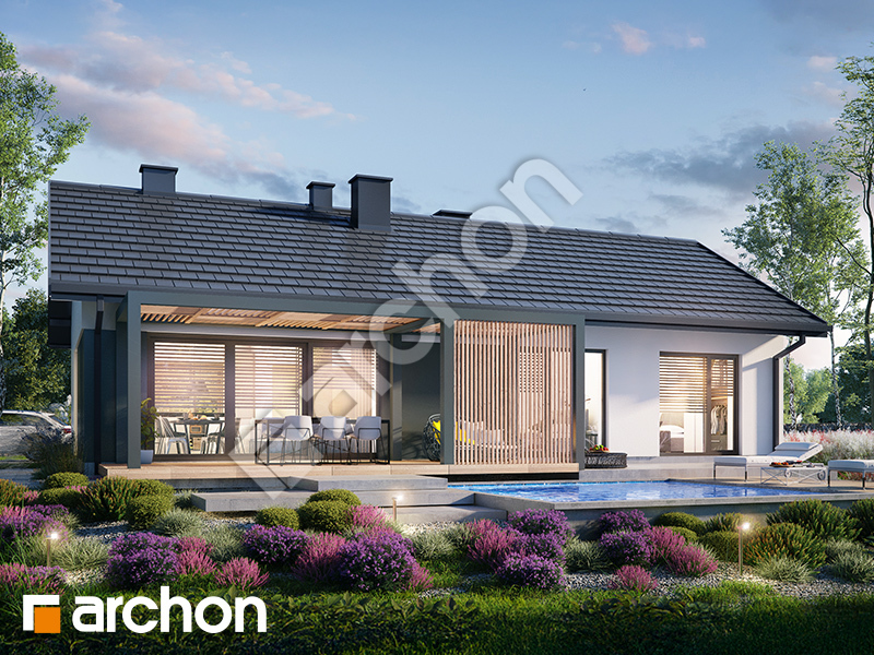 Проект дома ARCHON+ Дом в ирисе 2 Вид 1