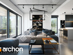 Проект дома ARCHON+ Дом в ирисе 2 дневная зона (визуализация 1 вид 4)