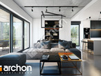 Проект дома ARCHON+ Дом в овсянницах 2 дневная зона (визуализация 1 вид 4)