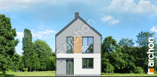 Передний фасад Дом в ривиях 11