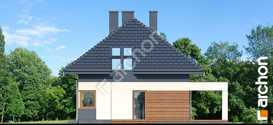 Бочний фасад Будинок в малинівці 12