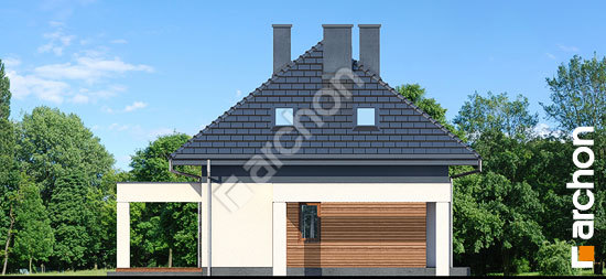 Боковой фасад Дом в малиновках 12