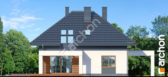 Дворовой фасад Дом в малиновках 12