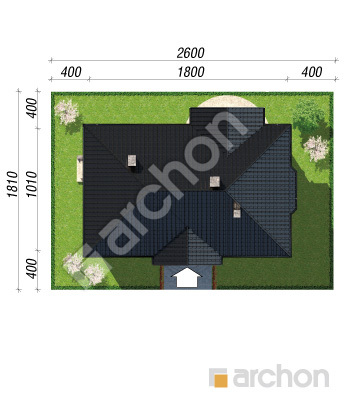 Проект дома ARCHON+ Дом в гаурах 5 Ситуація