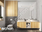 Проект будинку ARCHON+ Будинок в ірисах 7 візуалізація ванни (візуалізація 3 від 1)