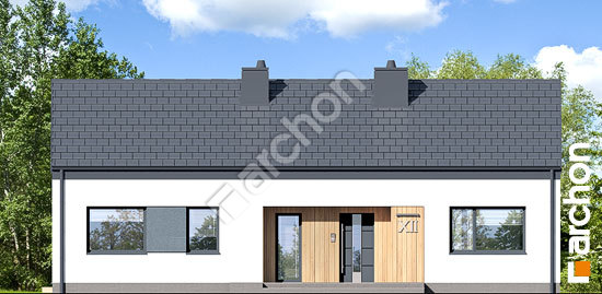 Передний фасад Дом в ирисе 7