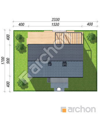 Проект дома ARCHON+ Дом в ирисе 7 Ситуація
