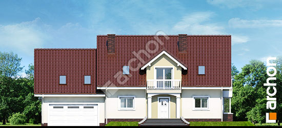 Передний фасад Дом в каллах 2 (Г2) вер.2