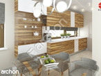 Проект дома ARCHON+ Дом в амариллисах (П) вер.2 визуализация кухни 1 вид 1