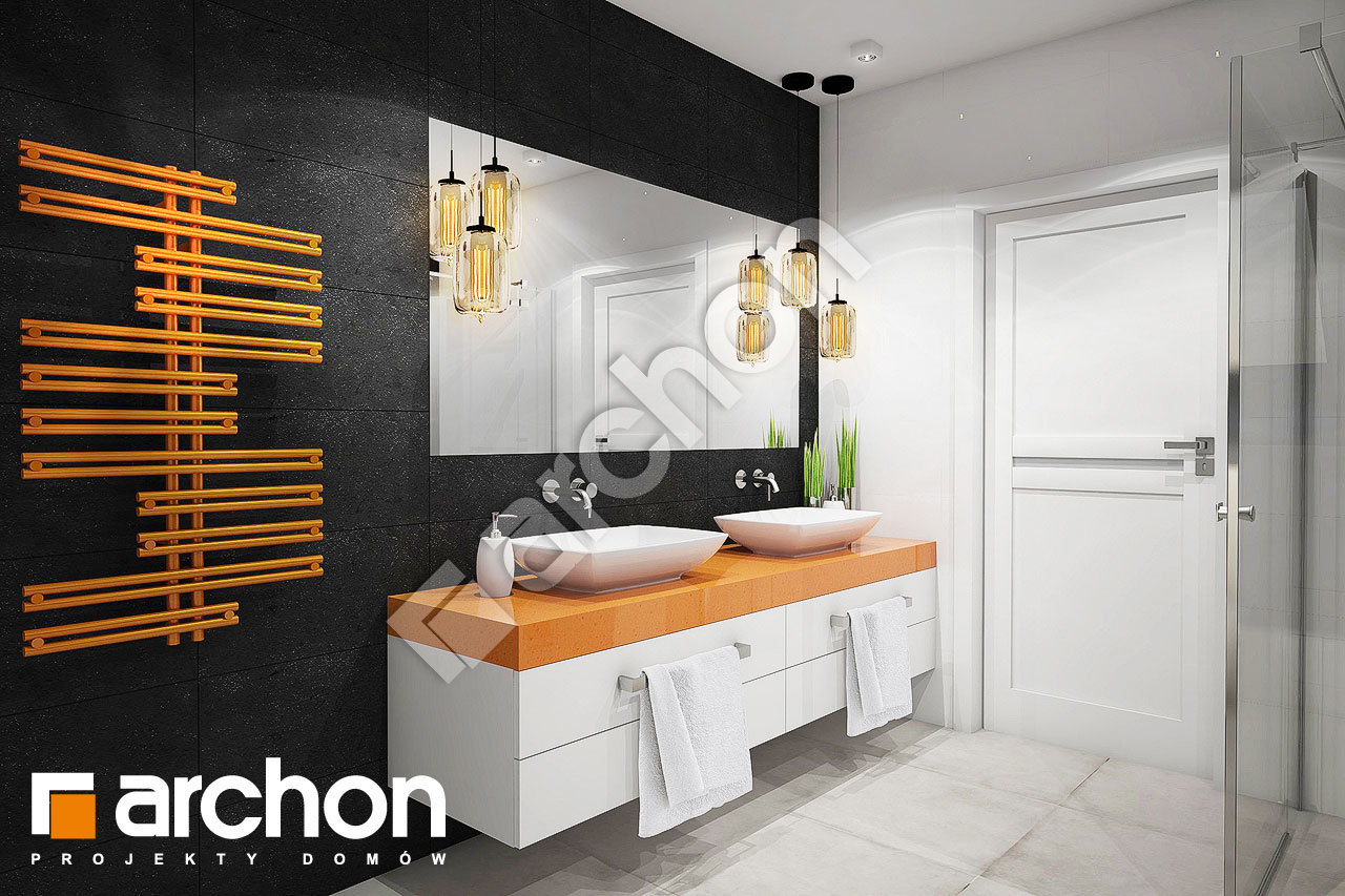 Проект дома ARCHON+ Дом в серебрянках визуализация ванной (визуализация 3 вид 1)