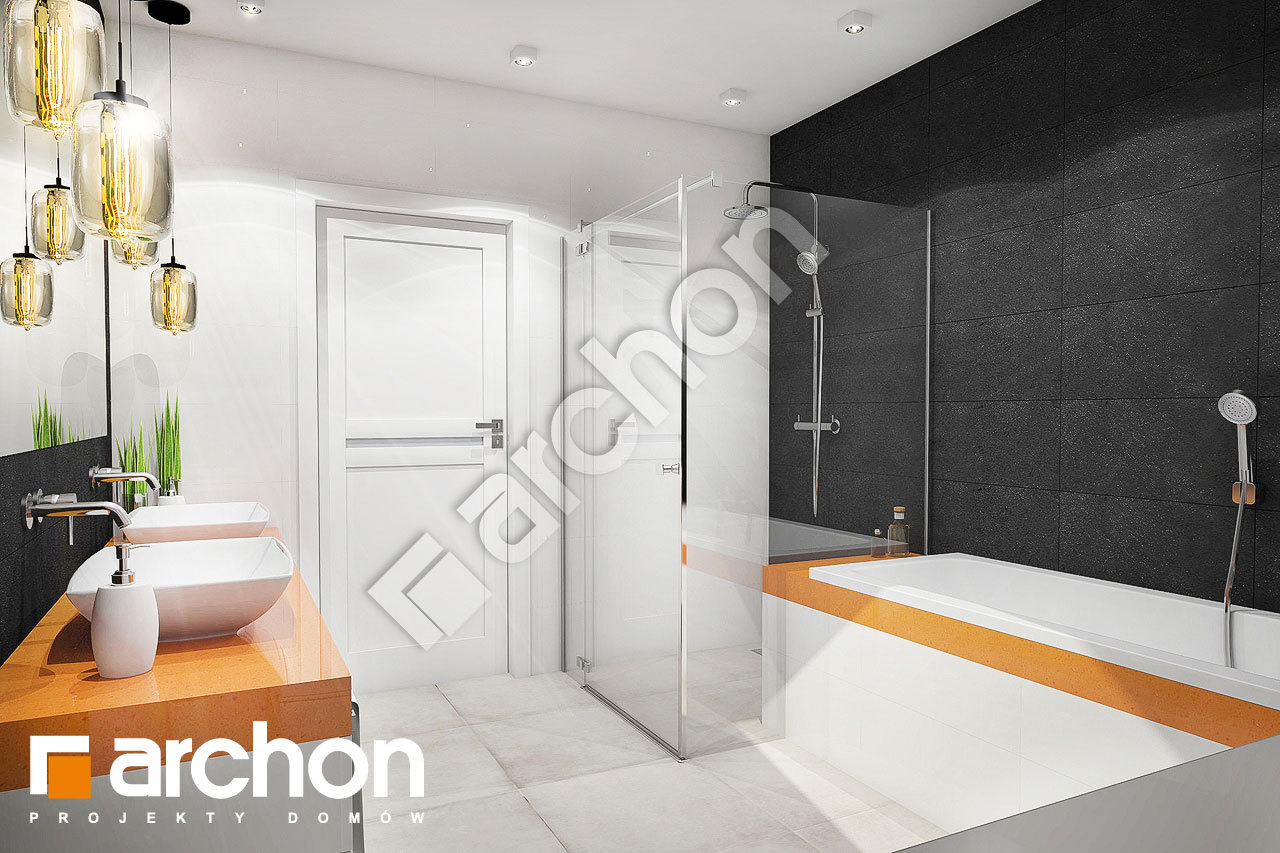 Проект дома ARCHON+ Дом в серебрянках визуализация ванной (визуализация 3 вид 3)