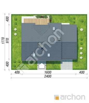 Проект дома ARCHON+ Дом в серебрянках Ситуація