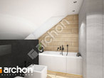 Проект дома ARCHON+ Дом в аметистах (Г2) визуализация ванной (визуализация 3 вид 2)