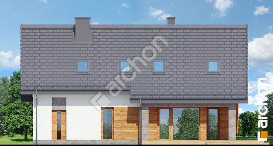 Дворовий фасад Будинок в лосанах 