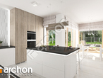 Проект будинку ARCHON+ Будинок в лосанах  візуалізація кухні 1 від 2