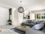 Проект дома ARCHON+ Дом в лосанах дневная зона (визуализация 1 вид 2)