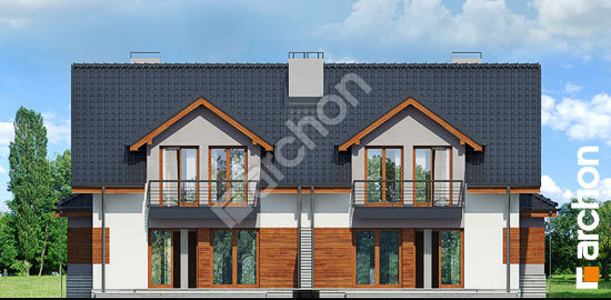 Дворовой фасад Дом в клематисах 9 вер. 2