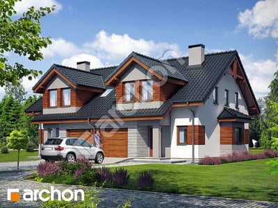 Проект дома ARCHON+ Дом в клематисах 9 вер. 2