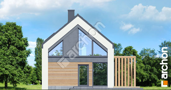 Передній фасад Літній будиночок під ліском вер. 2