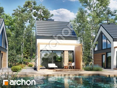 Проєкт будинку ARCHON+ Літній будиночок під ліском вер. 2 