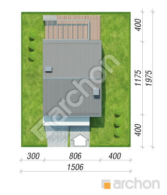 Проєкт будинку ARCHON+ Будинок в нарцисах (А) Ситуація