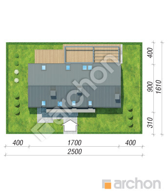 Проект дома ARCHON+ Дом в естрагоне Ситуація